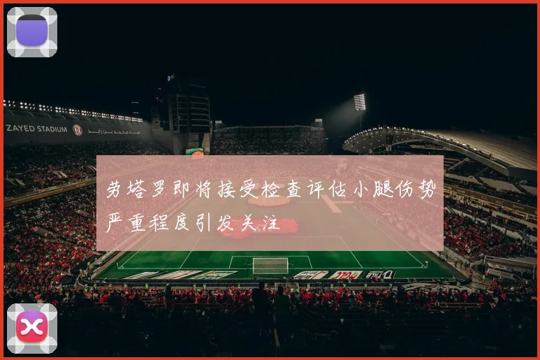 劳塔罗即将接受检查评估小腿伤势严重程度引发关注